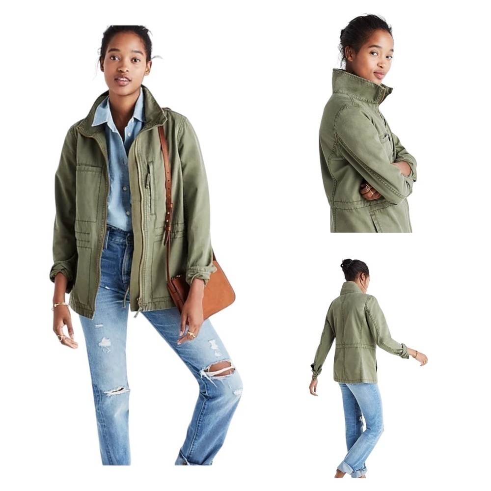 Madewell Military Fleet Green Utility Cotton Casual Jacket
Size XS